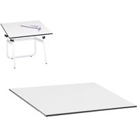 Dessus pour table &agrave; dessin r&eacute;glable Vista, 48" la x 3/4" h, Blanc Superchem Industries