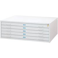 Classeurs En Acier Pour Plans-5 Tiroirs, 5 Tiroirs, 53-3/8" la x 41-3/8" p x 16-1/2" h Superchem Industries