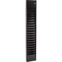 Literature Storage Racks, Stationary, 23 Slots, Steel, 9-3/4" W x 4-1/8" D x 65-1/2" H Superchem Industries