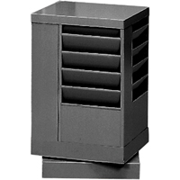 Literature Storage Racks, Rotating, 20 Slots, Steel, 14-1/8" W x 14-1/8" D x 21-1/4" H Superchem Industries