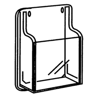 Literature Displays, Wall Mount, 9 Slots, Plastic, 30" W x 2" D x 36-7/8" H Superchem Industries