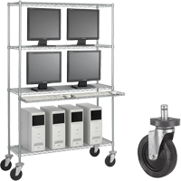 5" Rubber Caster Kit Superchem Industries