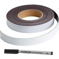Write-On Magnetic Label, Magnetic, 600" L x 1" W Superchem Industries