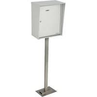 Collecting Boxes, Pedestal -Mounted, 21" x 12-7/8", Aluminum Superchem Industries