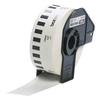 Tape Cartridge for P-touch&reg; Labeling System, 12 mm x 100', Black on White Superchem Industries