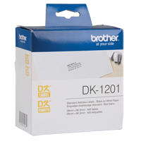 Tape Cartridge for QL Label Printers, 29 mm x 3-1/2", White Superchem Industries