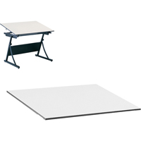 Dessus de table Planmaster, 60" la x 3/4" h, Blanc Superchem Industries