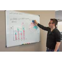 White Board, Magnetic, 36" W x 24" H Superchem Industries