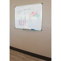White Board, Magnetic, 36" W x 24" H Superchem Industries