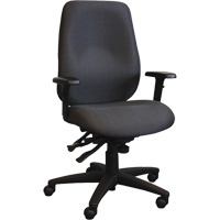 Cierra Ergonomic Chairs, Fabric, Black, 275 lbs. Capacity Superchem Industries