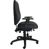 Cierra Heavy Duty Ergonomic Chairs, Fabric, Black, 400 lbs. Capacity Superchem Industries