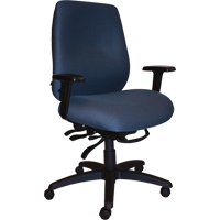 Cierra Heavy Duty Ergonomic Chairs, Fabric, Blue, 400 lbs. Capacity Superchem Industries
