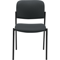 Chaises sans accoudoirs empilables, Tissu, Hauteur 32", Capacit&eacute; 300 lb, Charbon Superchem Industries