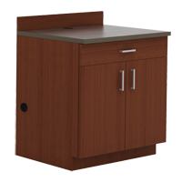 Armoire modulaire de base, M&eacute;lamine, 39" h x 36" la x 25" P, Acajou Superchem Industries