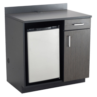 Armoire modulaire, M&eacute;lamine, 39" h x 36" la x 25" P, Nuit d'Asie/noir Superchem Industries