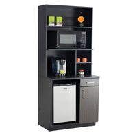 Armoire modulaire, M&eacute;lamine, 39" h x 36" la x 25" P, Nuit d'Asie/noir Superchem Industries
