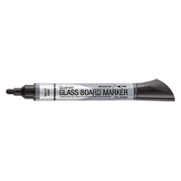 Premium Glass Dry-Erase Markers, Black, Bullet Tip Superchem Industries