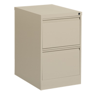 Vertical Filing Cabinet, Steel, 2 Drawers, 18-1/7" W x 25" D x 29" H, Beige Superchem Industries
