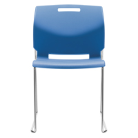 Chaise, Plastique, Hauteur 32-1/2", Capacit&eacute; 300 lb, Bleu Superchem Industries