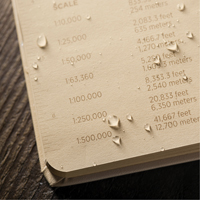 Livre reli&eacute;, Couverture rigide, Havane, 160 Pages, 4-5/8" , 7-1/4"  Superchem Industries