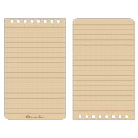 Carnet de notes de poche &agrave; spirale, Couverture souple, Havane, 100 Pages, 3" , 5"  Superchem Industries