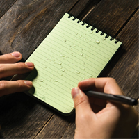 Pocket Top-Spiral Notebook, Soft Cover, Green, 100 Pages, 4" W x 6" L Superchem Industries