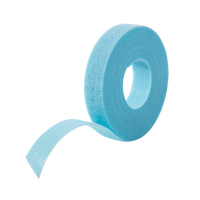 One-Wrap&reg; Cable Management Tape, Hook & Loop, 25 yds x 5/8", Self-Grip, Aqua Superchem Industries