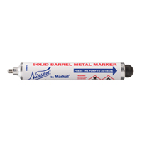 Nissen&reg; Solid Barrel Metal Marker, Liquid, White Superchem Industries