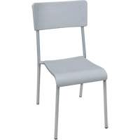 Ventura Stacking Chair, Polypropylene, 36" High, 300 lbs. Capacity, Grey Superchem Industries