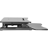 Poste de travail assis-debout Goya, Mod&egrave;le de bureau, 22" h x 31-1/2" la x 24" p, Noir Superchem Industries