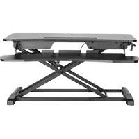 Poste de travail assis-debout Goya, Mod&egrave;le de bureau, 22" h x 31-1/2" la x 24" p, Noir Superchem Industries