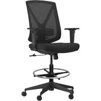 Activ Series Synchro-Tilt Adjustable Chair, Fabric/Mesh, Black, 275 lbs. Capacity Superchem Industries