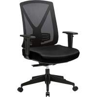 Activ Series Premium Synchro-Tilt Adjustable Chair, Fabric/Mesh, Black, 275 lbs. Capacity Superchem Industries