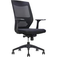Activ Series Synchro-Tilt Office Chair, Fabric/Mesh, Black, 275 lbs. Capacity Superchem Industries