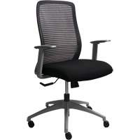 Era Series Adjustable Office Chair, Fabric/Mesh, Black, 275 lbs. Capacity Superchem Industries