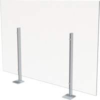 Surface Mount Sneeze Guard, 36" W x 36" H Superchem Industries