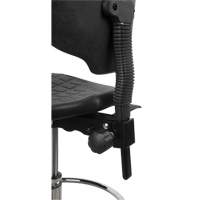 Heavy-Duty Ergonomic Stool, Mobile, Adjustable, 39" - 48", Polyurethane Seat, Black Superchem Industries