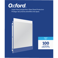 Oxford&reg; Heavyweight Non-Glare Sheet Protectors Superchem Industries