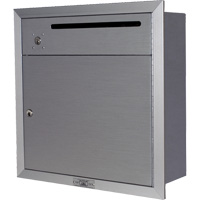 Boîte de collecte en retrait, Fixation Mural, 12-3/4" x 16-3/8", 2 portes, Aluminium Superchem Industries
