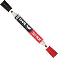 Markal&reg; Dura-Ink&reg; Dual Colour Permanent Ink Marker, Black/Red, Bullet Tip Superchem Industries