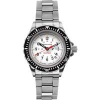 Arctic Edition Large Diver's Automatic GSAR Watch with Stainless Steel Bracelet, Digital, Battery Operated, 41 mm, Silver Superchem Industries