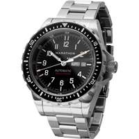 Jumbo Day/Date Automatic Watch with Stainless Steel Bracelet, Digital, Battery Operated, 46 mm, Silver Superchem Industries