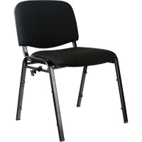 Stacking Chairs, Fabric, 32" High, 250 lbs. Capacity, Black Superchem Industries