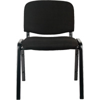 Stacking Chairs, Fabric, 32" High, 250 lbs. Capacity, Black Superchem Industries