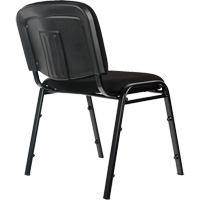 Stacking Chairs, Fabric, 32" High, 250 lbs. Capacity, Black Superchem Industries