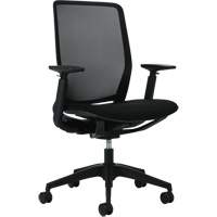 Kody High-Back Synchro-Tilter Chair, Mesh, Black, 300 lbs. Capacity Superchem Industries