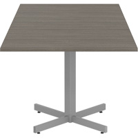 Newland Height-Adjustable Square Table, 36" L x 36" W x 29" H, 1" Top, Laminate, Brown Superchem Industries