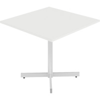 Newland Height-Adjustable Square Table, 36" L x 36" W x 29" H, 1" Top, Laminate, White Superchem Industries