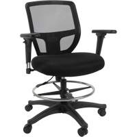 Mesh Work Stool, Mobile, Adjustable Height, 450 lbs. Capacity Superchem Industries