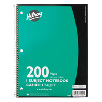 1 Subject Spiral Notebook Superchem Industries